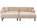 Narożnik dla 3 osób HOLT Beżowy Lewostronny