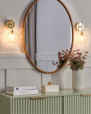 Zestaw 2 lamp ściennych ANADYR Szkło Beżowy