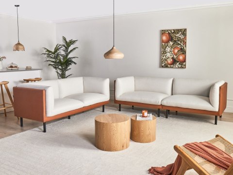 Komplet wypoczynkowy dla 5 osób VORGOD Złamana biel