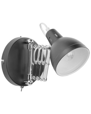 Lampa ścienna HARRINGTON Regulowana Metal Czarny
