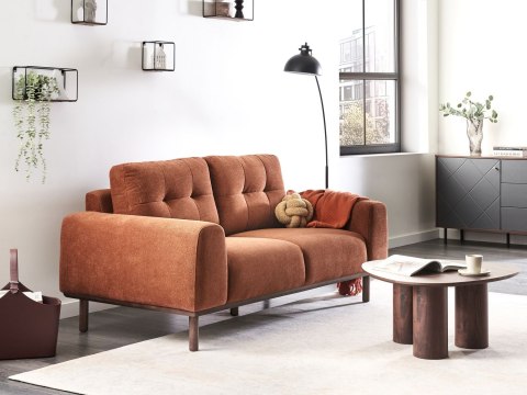 Sofa dla 2 osób LAURILA Złoty brąz