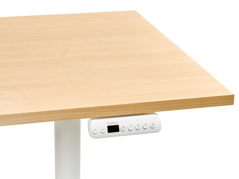 Biurko regulowane elektrycznie DESTINES Jasny brąz/ biały 160 cm 72 cm