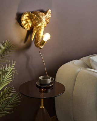 Lampa ścienna Słoń ELEPHANTI Złoty