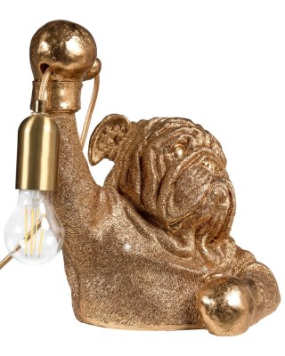 Lampa stołowa Pies MIKE Złoty