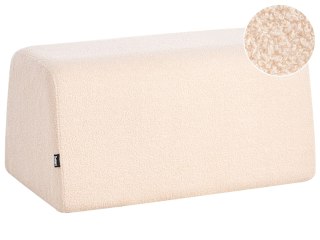 Puf SINCLAIR Boucle Beżowy 79 cm 49 cm 40 cm