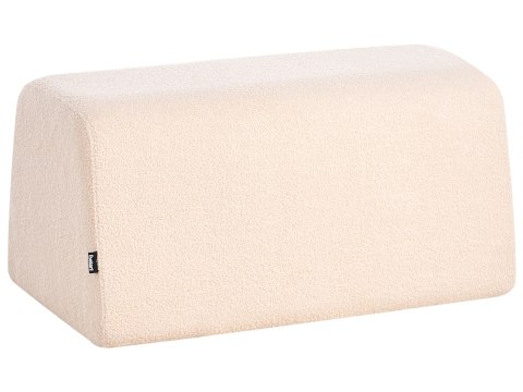 Puf SINCLAIR Boucle Beżowy 79 cm 49 cm 40 cm