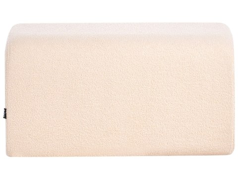 Puf SINCLAIR Boucle Beżowy 79 cm 49 cm 40 cm