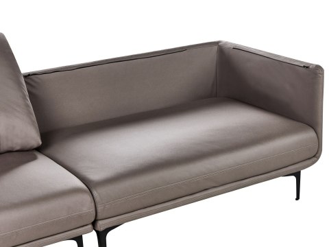 Sofa dla 3 osób REVSNES Ekoskóra Brązowy