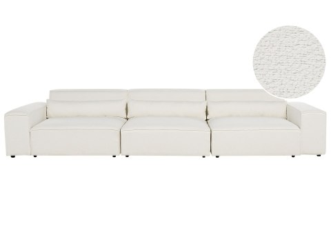Sofa modułowa dla 3 osób HELLNAR Boucle Złamana biel