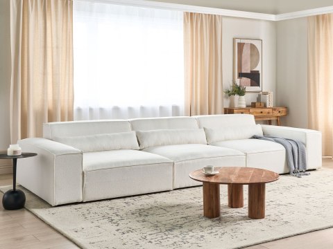 Sofa modułowa dla 3 osób HELLNAR Boucle Złamana biel