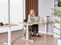 Biurko regulowane elektrycznie DESTINES Jasny brąz/ biały 180 cm 72 cm