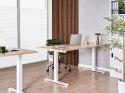 Biurko regulowane elektrycznie DESTINES Jasny brąz/ biały 180 cm 72 cm