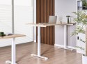 Biurko regulowane elektrycznie DESTINES Jasny brąz/ biały 180 cm 72 cm