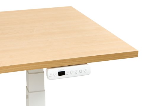 Biurko regulowane elektrycznie DESTINES Jasny brąz/ biały 180 cm 72 cm