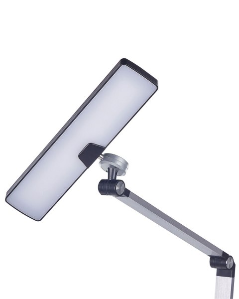 Lampa biurkowa LED LACERTA Z ładowarką indukcyjną Metal Srebrny