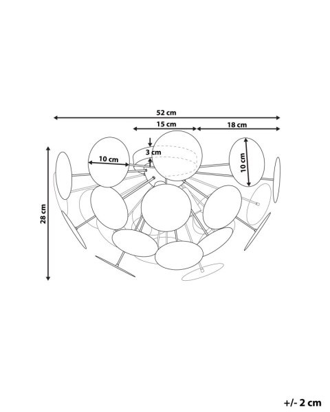 Lampa sufitowa MARITSA Metal Biały