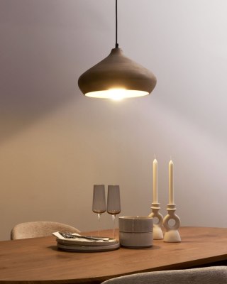 Lampa wisząca RAWI Drewno mango Jasnobrązowy