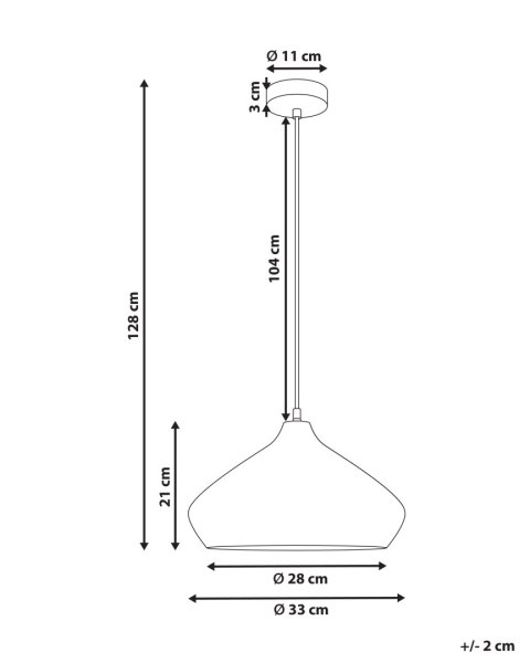Lampa wisząca RAWI Drewno mango Jasnobrązowy