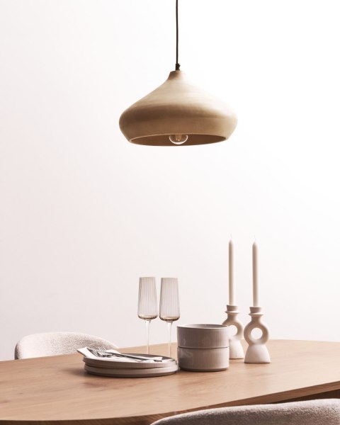 Lampa wisząca RAWI Drewno mango Jasnobrązowy