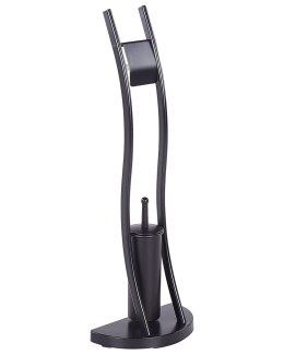 Stojak na papier toaletowy ze szczotką SOACHA Metal Czarny