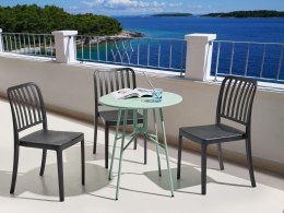 Stolik bistro TALTAL 64 cm 64 cm Metal Jasnozielony