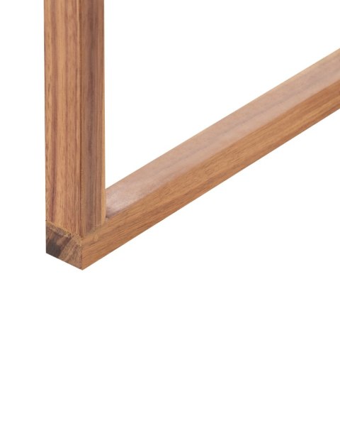 Zestaw 2 krzeseł ogrodowych z poduszkami SASSARI PREMIUM Certyfikowane drewno akacjowe Szary melanż