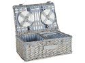 Kosz piknikowy FIGUE Plecionka Szary