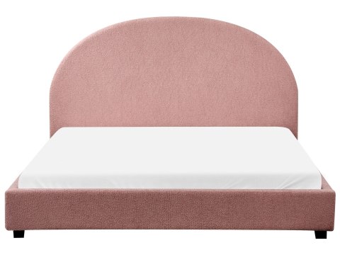 Łóżko wodne Boucle VAUCLUSE 160 x 200 cm Pastelowy róż