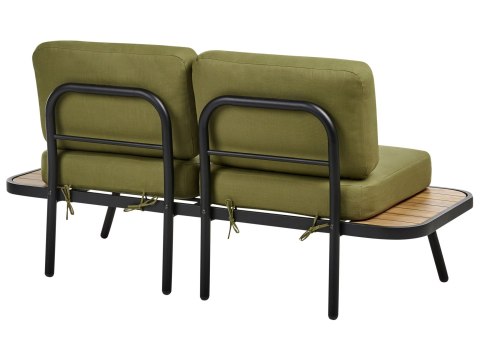 Zestaw ogrodowy ze stolikiem dla 4 osób MINOZZO Certyfikowane drewno akacjowe Oliwkowy