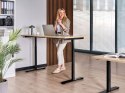 Biurko regulowane elektrycznie DESTINAS Czarny/ jasny brąz 160 cm 72 cm