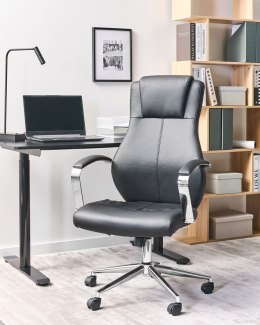 Fotel biurowy ADEPT Ekoskóra Czarny