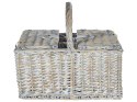 Kosz piknikowy GROSEILLE Plecionka Szary