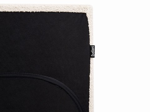 Łóżko Boucle ALBI 140 x 200 cm Złamana biel