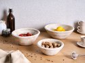 Zestaw 3 mis dekoracyjnych TANTA Drewno mango Jasnobrązowy