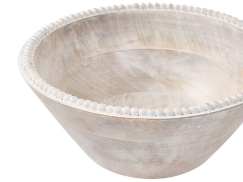 Zestaw 3 mis dekoracyjnych TANTA Drewno mango Jasnobrązowy