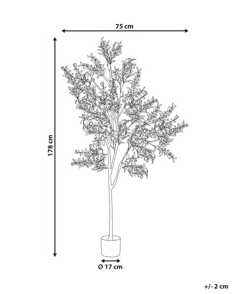 Sztuczna roślina OLIVE TREE 178 cm Zielony