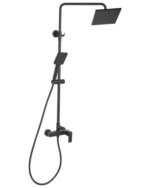 Kolumna prysznicowa z deszczownicą CATAGENA Czarny