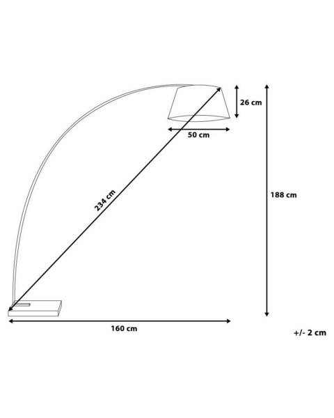 Lampa podłogowa BENUE Metal Czarny