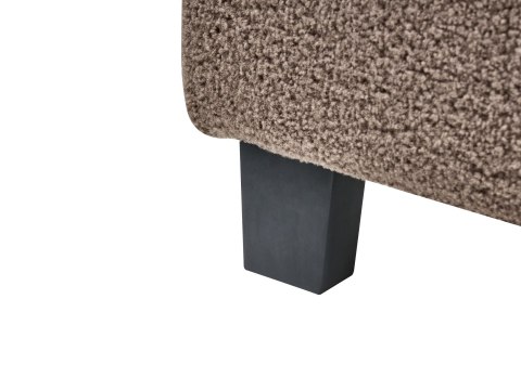 Łóżko bez zagłówka Boucle ROANNE 90 x 200 cm Beżowoszary