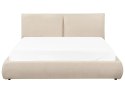 Łóżko wodne Boucle VINAY 160 x 200 cm Jasnobeżowy