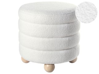 Puf CHILLY Boucle Złamana biel 42 cm 42 cm 41 cm
