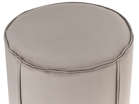 Puf SEDONA Welur Beżowoszary 40 cm 40 cm 43 cm
