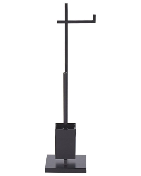 Stojak na papier toaletowy ze szczotką ULAPES Metal Czarny