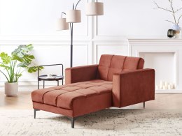 Szezlong ALNES Welur Jasnoczerwony