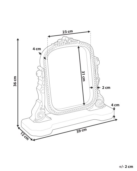 Lusterko kosmetyczne Lusterko kosmetyczne DISZNA Brązowy