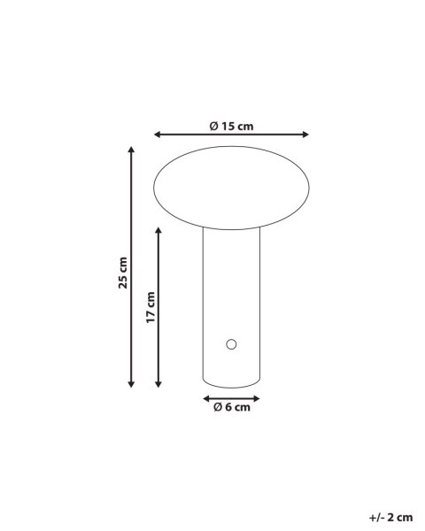 Bezprzewodowa lampa stołowa LED BUAYAN Ze ściemniaczem Metal Czarny