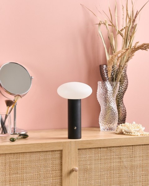 Bezprzewodowa lampa stołowa LED BUAYAN Ze ściemniaczem Metal Czarny