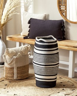 Kosz ARRAH Bawełna Czarny/ biały