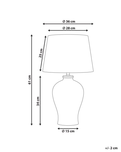 Lampa stołowa FEBROS Porcelana Biały