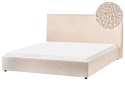 Łóżko wodne Boucle LAVAUR 160 x 200 cm Beżowy